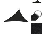 Vidaxl Tenda Da Sole 160 G/M² Nero 4X5X6,8 M Hdpe - Ombrelloni E Tende Da Sole
