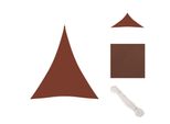 Vidaxl Tenda Da Sole In Tessuto Oxford Triangolare 3X4X4 M Rosso Terracotta - Ombrelloni E Tende Da Sole