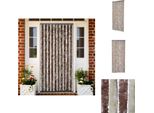 Vidaxl Tenda Zanzariera Beige E Marrone Chiaro 90X220 Cm In Ciniglia - Zanzariera