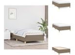 Vidaxl Struttura Letto In Tessuto Taupe 90X200 Cm - Letti E Strutture Letto