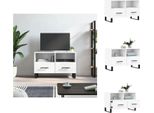 Mobile Tv Vidaxl Bianco 80X36X50 Cm In Legno - Mobili Tv