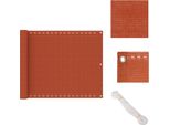Vidaxl Schermo Privacy Per Balcone Arancione 75X300 Cm Hdpe - Ombrelloni E Tende Da Sole