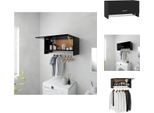 Vidaxl Armadio Nero 70X32,5X35 Cm Materiale A Base Di Legno - Armadi