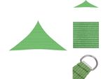 Vidaxl Tenda Da Sole 160 G/M² Verde Chiaro 3,5X3,5X4,9 M Hdpe - Ombrelloni E Tende Da Sole