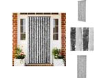 Vidaxl Tenda Zanzariera Grigio E Bianco 90X220 Cm In Ciniglia - Zanzariera