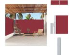 Vidaxl Tenda Laterale Estensibile Rossa 180X600 Cm - Ombrelloni E Tende Da Sole