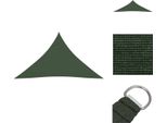 Vidaxl Tenda Da Sole 160 G/M² Verde Scuro 5X5X6 M Hdpe - Ombrelloni E Tende Da Sole