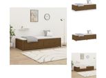 Vidaxl Letto Da Giorno Marrone Miele 90X200 Cm In Legno Di Pino Massiccio - Letti E Strutture Letto