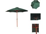 Vidaxl Ombrellone Verde 258 Cm - Ombrelloni E Parasole