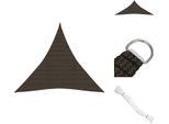 Vidaxl Tenda Da Sole 160 G/M² Marrone 4,5X4,5X4,5 M Hdpe - Ombrelloni E Tende Da Sole
