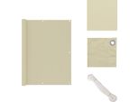 Vidaxl Schermo Privacy Per Balcone Crema 120X600 Cm Tessuto Oxford - Ombrelloni E Tende Da Sole