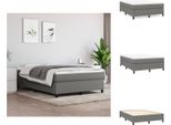 Vidaxl Letto A Molle Insacchettate Grigio Scuro 140X200 Cm Tessuto - Letti E Strutture Letto