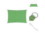 Vidaxl Tenda Da Sole 160 G/M² Verde Chiaro 2,5X4 M Hdpe - Ombrelloni E Tende Da Sole