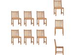 Vidaxl Sedie Da Giardino 6 Pz. Legno Massiccio Teak - Sedie Da Giardino