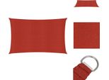Vidaxl Tenda Da Sole 160 G/M² Rosso 2X4 M Hdpe - Ombrelloni E Tende Da Sole