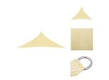 Vidaxl Tenda Da Sole Hdpe Triangolare 3,6X3,6X3,6 M Beige - Ombrelloni E Tende Da Sole