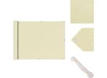 Vidaxl Schermo Privacy Per Balcone In Tessuto Oxford 90X600 Cm Crema - Ombrelloni E Tende Da Sole