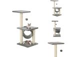 Vidaxl Tiragraffi Per Gatti In Sisal 65 Cm Grigio - Tiragraffi