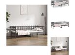 Vidaxl Letto Da Giorno Grigio 90X200 Cm In Legno Di Pino Massiccio - Letti E Strutture Letto