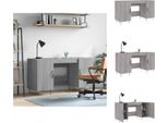Vidaxl Scrivania Grigio Sonoma 140X50X75 Cm In Legno - Scrivanie