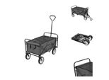 Vidaxl Carrello Manuale Pieghevole Grigio Acciaio - Carrelli E Carrelli Manuali
