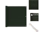 Vidaxl Schermo Privacy Per Balcone Verde Scuro 90X400 Cm Hdpe - Ombrelloni E Tende Da Sole