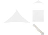 Vidaxl Tenda Da Sole In Tessuto Oxford Triangolare 3X3X4,24 M Bianco - Ombrelloni E Tende Da Sole