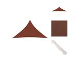 Vidaxl Tenda Da Sole In Tessuto Oxford Triangolare 2,5X2,5X3,5 M Rosso Terracotta - Ombrelloni E Tende Da Sole