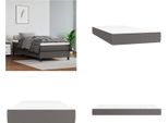 Vidaxl Materasso A Molle Insacchettate Grigio 90X200X20 Cm In Pelle Finta - Materasso A Molle Insacchettate - Materassi A Molle Insacchettate - Materasso - Mobili Per La Camera Da Letto