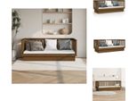 Vidaxl Letto Da Giorno Marrone Miele 75X190 Cm In Legno Di Pino Massiccio - Letti & Reti