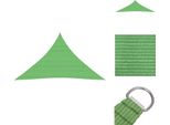 Vidaxl Tenda Da Sole 160 G/M² Verde Chiaro 5X5X6 M Hdpe - Ombrelloni E Tende Da Sole