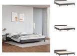 Vidaxl Struttura Letto Con Testiera Grigia 180X200 Cm In Pelle Finta - Letti E Strutture Letto