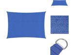 Vidaxl Tenda Da Sole 160 G/M² Blu 2,5X4,5 M Hdpe - Ombrelloni E Tende Da Sole