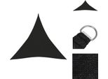 Vidaxl Tenda Da Sole 160 G/M² Nero 4,5X4,5X4,5 M Hdpe - Ombrelloni E Tende Da Sole