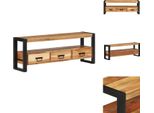 Mobile Tv Vidaxl 120X30X45 Cm In Legno Massiccio Di Acacia - Mobili Tv