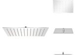 Vidaxl Soffione Doccia A Pioggia In Acciaio Inox 20X30 Cm Rettangolare - Soffioni Doccia