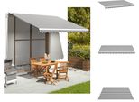 Vidaxl Telo Da Sole Antracite E Bianco 4X3 M - Tende Da Sole