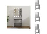 Vidaxl Tavolino Da Toilette Con Led Grigio Sonoma 60X40X140 Cm - Tavolini Da Toilette