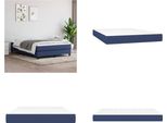 Vidaxl Materasso A Molle Insacchettate Blu 140X190X20 Cm In Tessuto - Materasso A Molle Insacchettate - Materassi A Molle Insacchettate - Materasso - Mobili Da Camera Da Letto