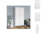 Vidaxl Armadio Bianco 90X50X180 Cm Acciaio - Armadi