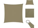 Vidaxl Tenda Da Sole In Tessuto Oxford Quadrato 3X3 M Beige - Ombrelloni E Tende Da Sole