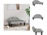 Vidaxl Letto Per Cani Grigio Chiaro 70X52X30 Cm In Velluto - Letti Per Cani