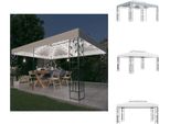 Vidaxl Padiglione Con Doppio Tetto E Luci Led 3X4 M Bianco - Padiglioni E Tende Per Feste