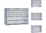 Vidaxl Organizzatore Multi-Cassetto Con 40 Cassetti 52X16X37,5 Cm - Cassette Degli Attrezzi