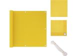 Vidaxl Schermo Privacy Per Balcone Giallo 90X600 Cm Hdpe - Ombrelloni E Tende Da Sole