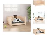 Vidaxl Letto Per Cani 55,5X45,5X28 Cm In Legno Massiccio Di Pino - Letti Per Cani