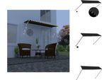 Vidaxl Tenda A Scomparsa Con Led 350×150 Cm Antracite - Tende Da Sole