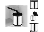 Vidaxl Cestino Da Incasso Per Cucina In Acciaio Inox 8 L - Cestini E Cestini Per Rifiuti
