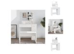 Vidaxl Tavolino Da Toilette Con Specchio Bianco 86,5X35X136 Cm - Tavolini Da Toilette