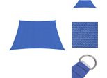 Vidaxl Tenda Da Sole 160 G/M² Blu 3/4X2 M Hdpe - Ombrelloni E Tende Da Sole
